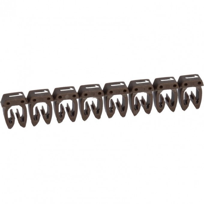 Маркер LEGRAND CAB 3 для кабеля 0,15-0,5 мм² цифра 1 коричневый 038101