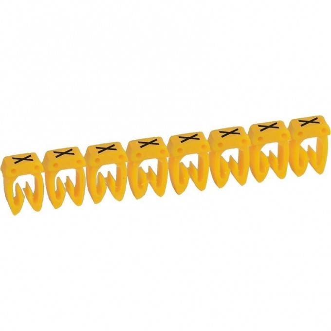 Маркер LEGRAND CAB 3 для кабеля 1,5-2,5 мм² заглавная буква X 038353