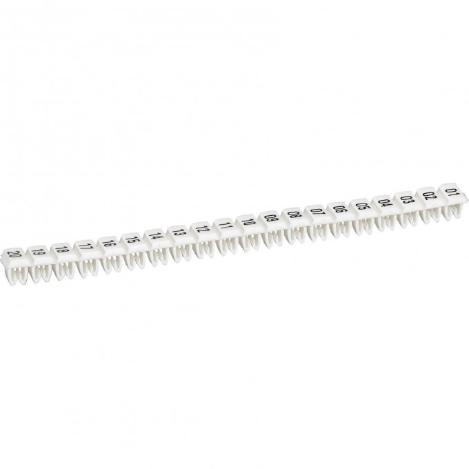 Маркер LEGRAND CAB 3 для клемм и кабелей 0,5-1,5мм² чёрные цифры на белом фоне цифры 81-100 038154