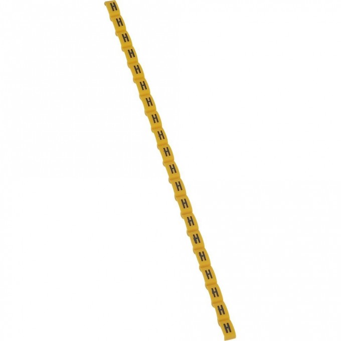 Маркер LEGRAND Duplix чёрная маркировка на желтом фоне заглавная буква H 038417