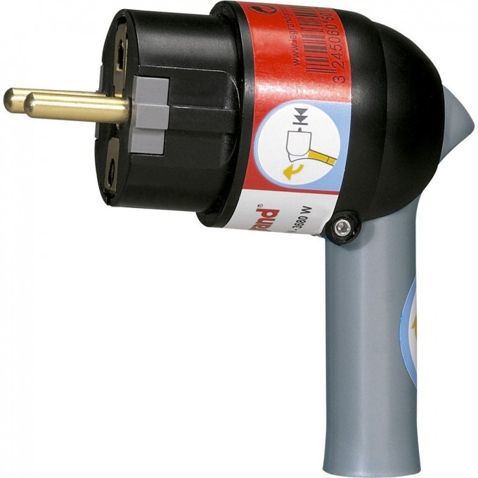 Вилка LEGRAND К+3 серия Элиум 16 А с рычагом пластик винтовой зажим винт сбоку чёрный 050176