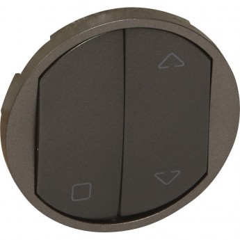 Клавиша управляющего устройства MyHome Play Zigbee для жалюзи графит