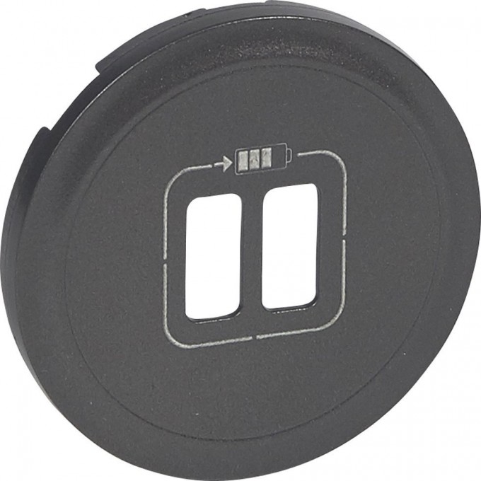 Лицевая панель LEGRAND Celiane зарядное устройство 2 х USB 1500 мА Кат. № 0 674 62 графит 067956