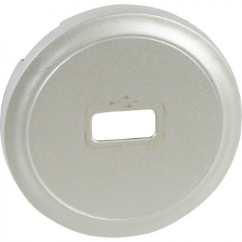 Лицевая панель LEGRAND Celiane розетка USB Кат. № 0 673 52/72 титан Лицевая панель LEGRAND Celiane розетка USB Кат. № 0 673 52/72 титан