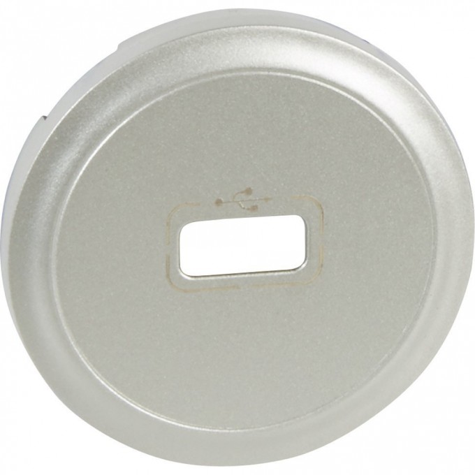 Лицевая панель LEGRAND Celiane розетка USB Кат. № 0 673 52/72 титан 068553