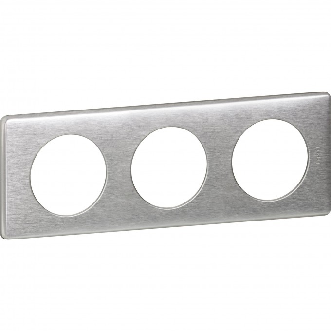 Рамка LEGRAND Celiane металлик 3 поста алюминий 068923