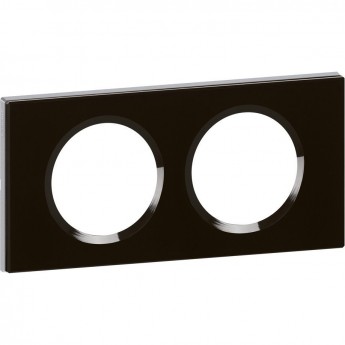 Рамка LEGRAND Celiane 2 поста смальта графит