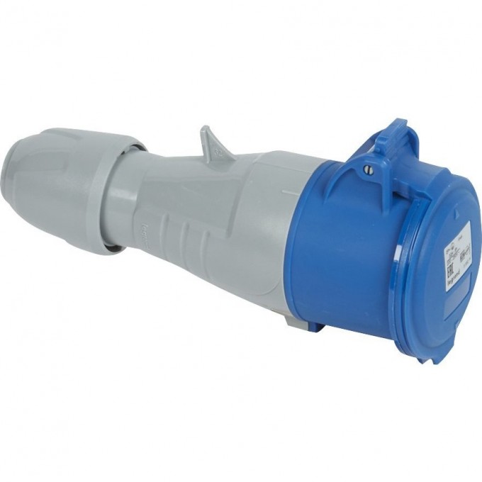 Розетка LEGRAND мобильная 32А 2К+З 230 В IP 44 серый 090106