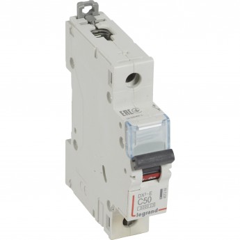 Автоматический выключатель LEGRAND DX³-E 6000 6 кА тип C 1П 230/400 В 50А 1 модуль белый