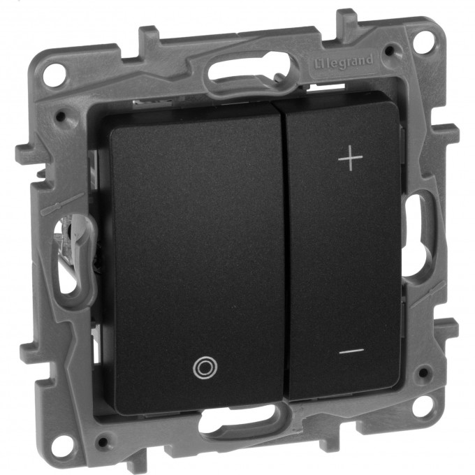 Светорегулятор LEGRAND нажимной Etika 400 Вт антрацит 672618