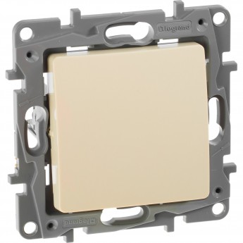 Выключатель LEGRAND Etika одноклавишный 10 A 250 В слоновая кость Выключатель LEGRAND Etika одноклавишный 10 A 250 В слоновая кость