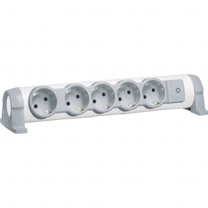 Многорозеточный блок LEGRAND 'Комфорт' 5 x 2К+З поставляется без кабеля белый 694634