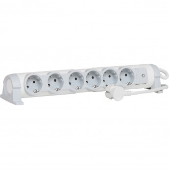 Многорозеточный блок LEGRAND 'Комфорт' 6 x 2К+З с кабелем длиной 1,5 м белый Многорозеточный блок LEGRAND 'Комфорт' 6 x 2К+З с кабелем длиной 1,5 м белый