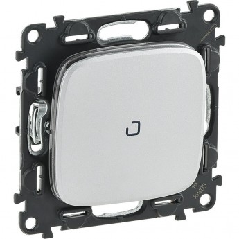 Переключатель LEGRAND Valena ALLURE 10АХ 250В с подсветкой с лицевой панелью безвинтовые зажимы алюминий Переключатель LEGRAND Valena ALLURE 10АХ 250В с подсветкой с лицевой панелью безвинтовые зажимы алюминий