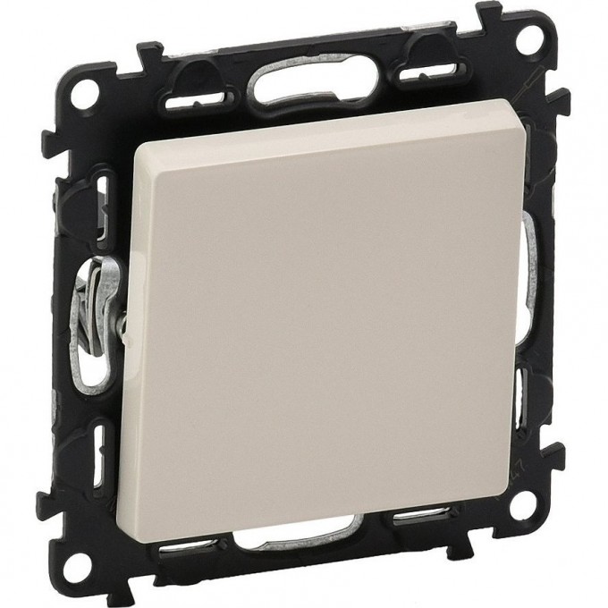 Выключатель LEGRAND Valena LIFE кнопочный 6А 250В с лицевой панелью безвинтовые зажимы слоновая кость 752511