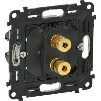 Аудиорозетка LEGRAND Valena IN'MATIC с винтовыми зажимами "банан" одиночная