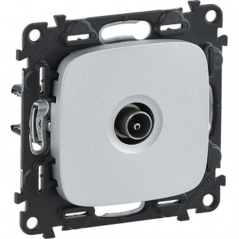 Розетка LEGRAND Valena ALLURE ТВ оконечная 10дБ 0-862 МГц с лицевой панелью алюминий Розетка LEGRAND Valena ALLURE ТВ оконечная 10дБ 0-862 МГц с лицевой панелью алюминий