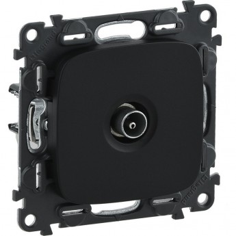 Розетка LEGRAND Valena ALLURE ТВ проходная 1,5дБ/14дБ 0-2400 МГц с лицевой панелью антрацит