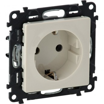 Силовая розетка Valena LIFE 2К+З 16А 250В с лицевой панелью безвинтовые зажимы слоновая кость Силовая розетка Valena LIFE 2К+З 16А 250В с лицевой панелью безвинтовые зажимы слоновая кость