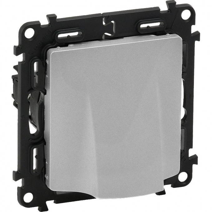 Вывод кабеля LEGRAND Valena LIFE с лицевой панелью без клемм алюминий 753334