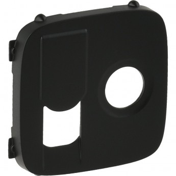 Лицевая панель LEGRAND Valena ALLURE для розетки TV-RJ45 антрацит Лицевая панель LEGRAND Valena ALLURE для розетки TV-RJ45 антрацит