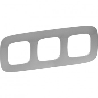 Рамка LEGRAND Valena ALLURE 3-постовая универсальная алюминий Рамка LEGRAND Valena ALLURE 3-постовая универсальная алюминий