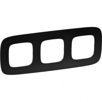 Рамка LEGRAND Valena ALLURE 3-постовая универсальная матовая черный Рамка LEGRAND Valena ALLURE 3-постовая универсальная матовая черный