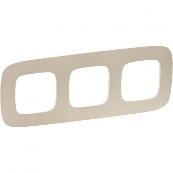 Рамка LEGRAND Valena ALLURE 3-постовая универсальная тиснение бежевое Рамка LEGRAND Valena ALLURE 3-постовая универсальная тиснение бежевое