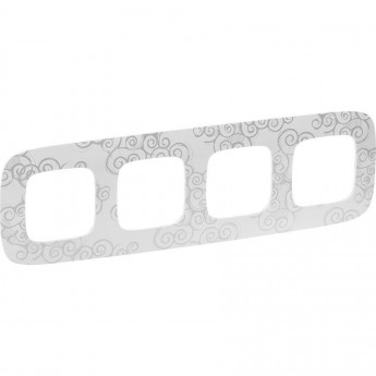 Рамка LEGRAND Valena ALLURE 4-постовая универсальная хром Рамка LEGRAND Valena ALLURE 4-постовая универсальная хром