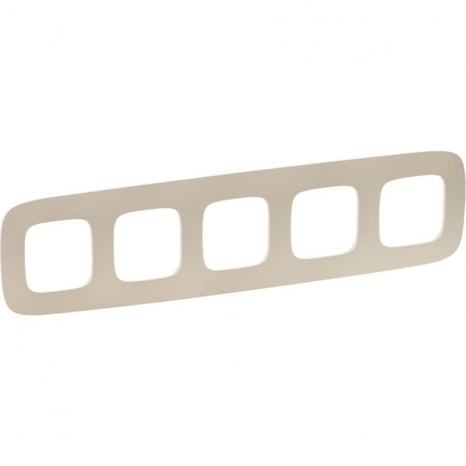Рамка LEGRAND Valena ALLURE 5-постовая универсальная тиснение бежевое 754385