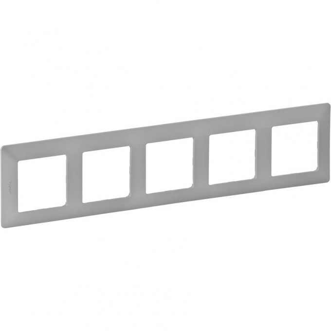 Рамка LEGRAND Valena LIFE "Алюминий", 5-постовая универсальная, белый 754135