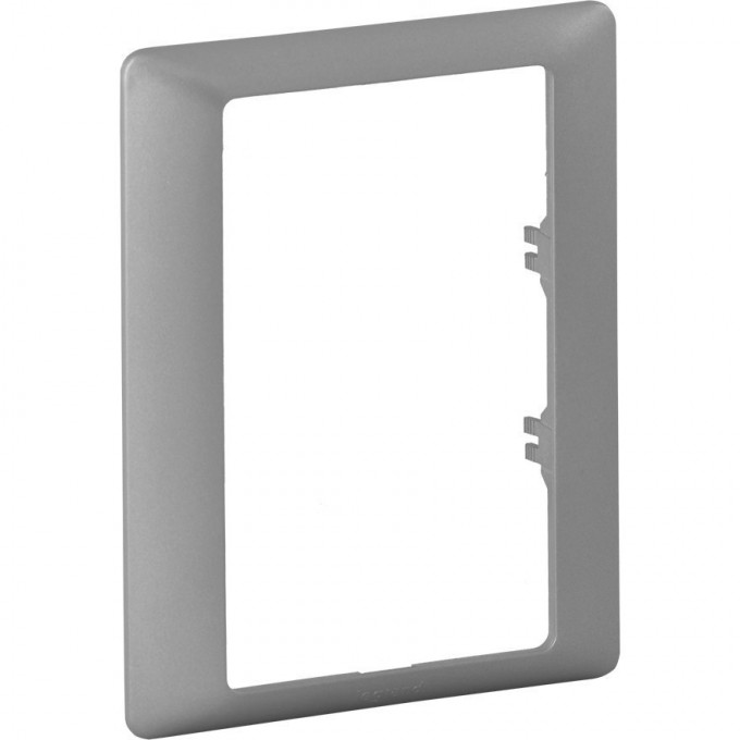 Рамка LEGRAND Valena LIFE "Алюминий", для двойных розеток, 1-постовая, белый 754241