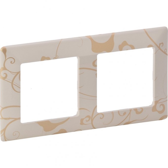 Рамка LEGRAND Valena LIFE "Ампир бежевый", 2-постовая универсальная, бежевый 754112