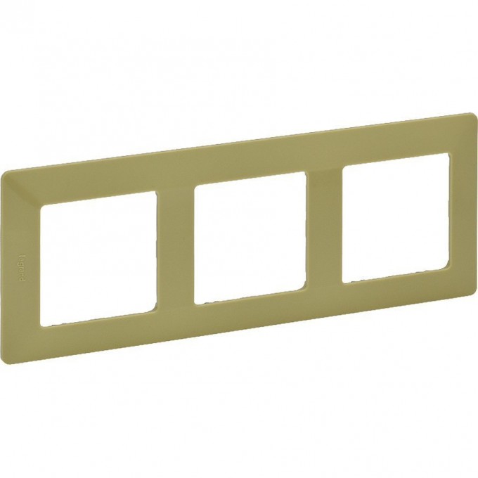 Рамка LEGRAND Valena LIFE "Лайм", 3-постовая универсальная, зеленая 754083