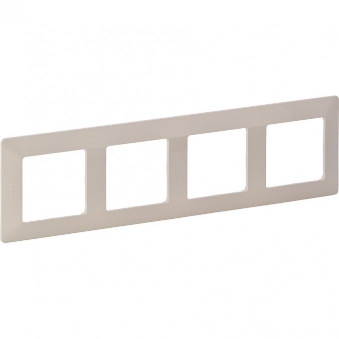 Рамка LEGRAND Valena LIFE "Слоновая кость", 4-постовая универсальная, кремово-белая 754044
