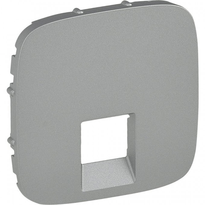 Лицевая панель LEGRAND Valena ALLURE для одиночных телефонных/информационных розеток алюминий 755417