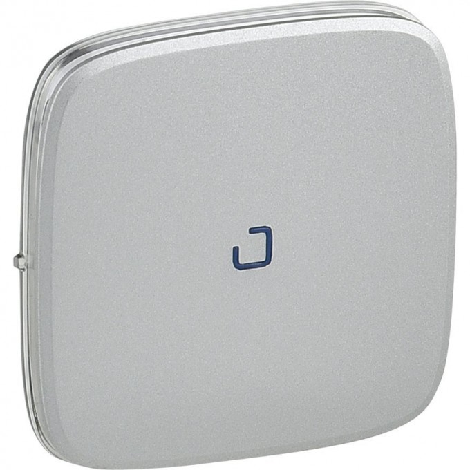 Лицевая панель LEGRAND Valena ALLURE для переключателя промежуточного с подсветкой/индикацией алюминий 755277