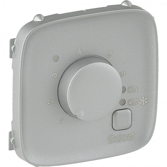 Лицевая панель LEGRAND Valena ALLURE для термостата для теплых полов алюминий 755327