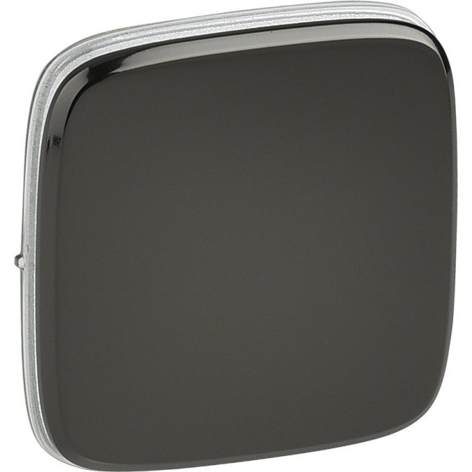 Лицевая панель LEGRAND Valena ALLURE для выключателей одноклавишных черная сталь 755113