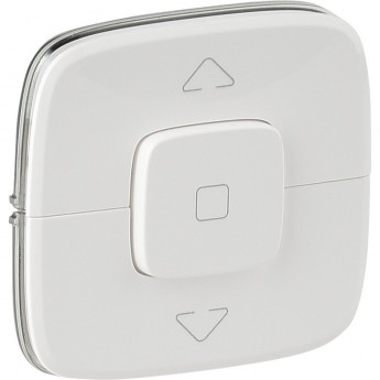Лицевая панель LEGRAND Valena ALLURE для выключателя жалюзи и рольставней белая Лицевая панель LEGRAND Valena ALLURE для выключателя жалюзи и рольставней белая