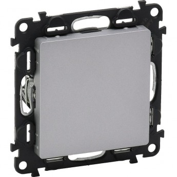 Заглушка LEGRAND Valena LIFE с суппортом с лицевой панелью алюминий