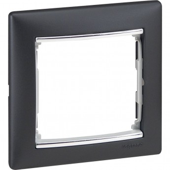 Рамка LEGRAND Valena 1 пост ноктюрн/серебряный штрих Рамка LEGRAND Valena 1 пост ноктюрн/серебряный штрих