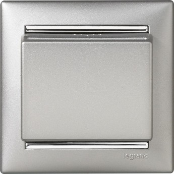 Выключатель LEGRAND Valena для гостиничных номеров с выдержкой времени алюминий Выключатель LEGRAND Valena для гостиничных номеров с выдержкой времени алюминий