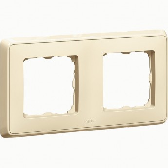 Рамка LEGRAND Cariva 2 поста горизонтальный/вертикальный монтаж слоновая кость