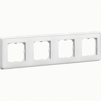 Рамка LEGRAND Cariva 4 поста горизонтальный/вертикальный монтаж белый