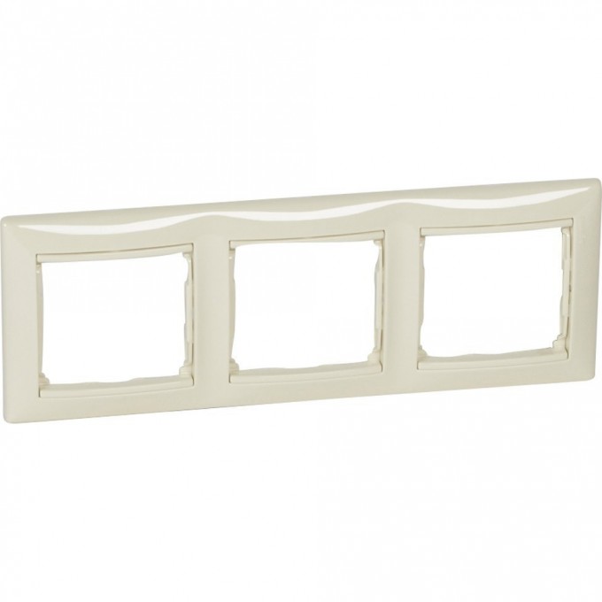 Рамка LEGRAND Valena 3 поста горизонтальный монтаж слоновая кость 774353
