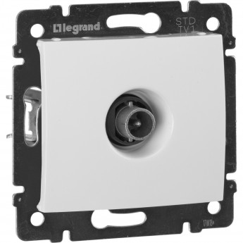 ТВ розетка LEGRAND Valena звезда 1.5 дБ 2400 МГц белый