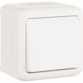 Переключатель LEGRAND Quteo на 2 направления 10 A 250 В IP 44 цвет белый Переключатель LEGRAND Quteo на 2 направления 10 A 250 В IP 44 цвет белый
