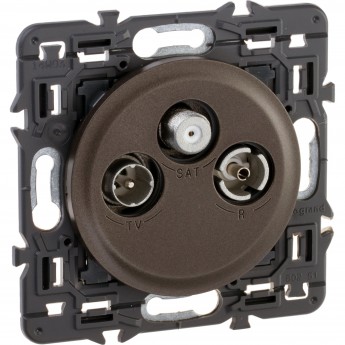 Розетка LEGRAND Celiane спутниковая TV/FM /SAT графит Розетка LEGRAND Celiane спутниковая TV/FM /SAT графит