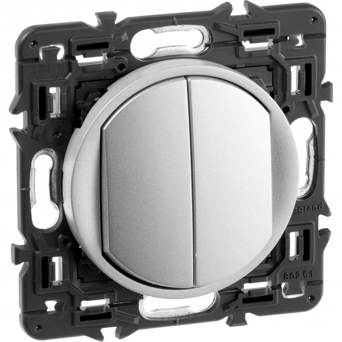 Выключатель LEGRAND Celiane 1-полюсный титан SET-2-067001-11